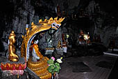 Inle Lake Myanmar. Pindaya, the famous Shwe Oo Min pagoda, a natural cave filled with thousands of gilded Buddha statues.